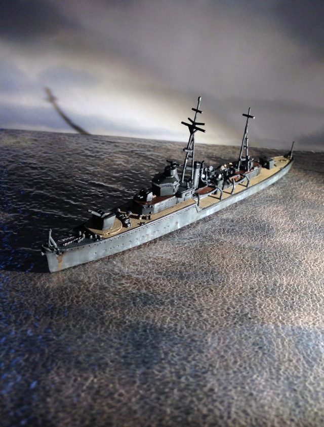 アオシマ1/700日本海軍砲艦「橋立」と「九五式軽戦車」